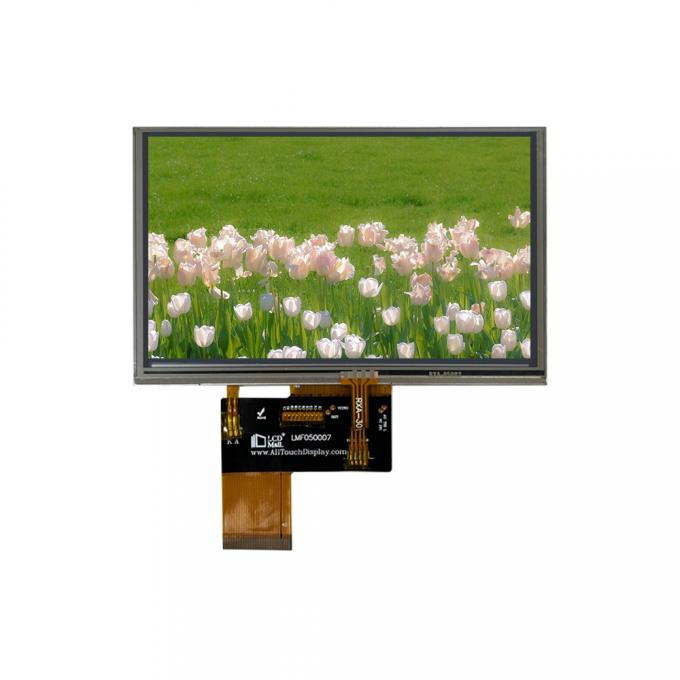 5.0-Zoll-Landschaft TFT-LCD-Display 800*480 Auflösung 550nits 40pin RGB-Schnittstelle Kapazitives Touch-Panel für Smart Home 0