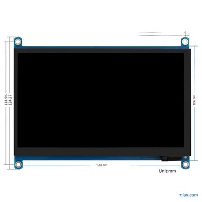24 BIT RGB Raspberry PI TFT-Display LCD-Display 7 Zoll 1024x600 ODM OEM