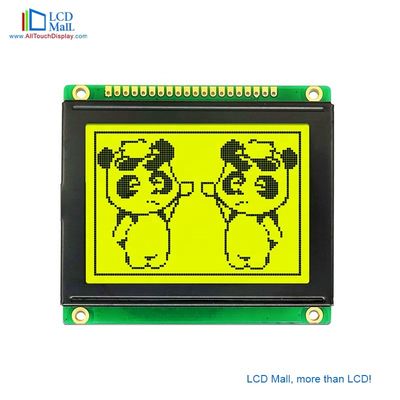 Hochleistungs-LCD-Display mit gelbem Hintergrundlicht und Betriebstemperatur von -20 bis 70 °C