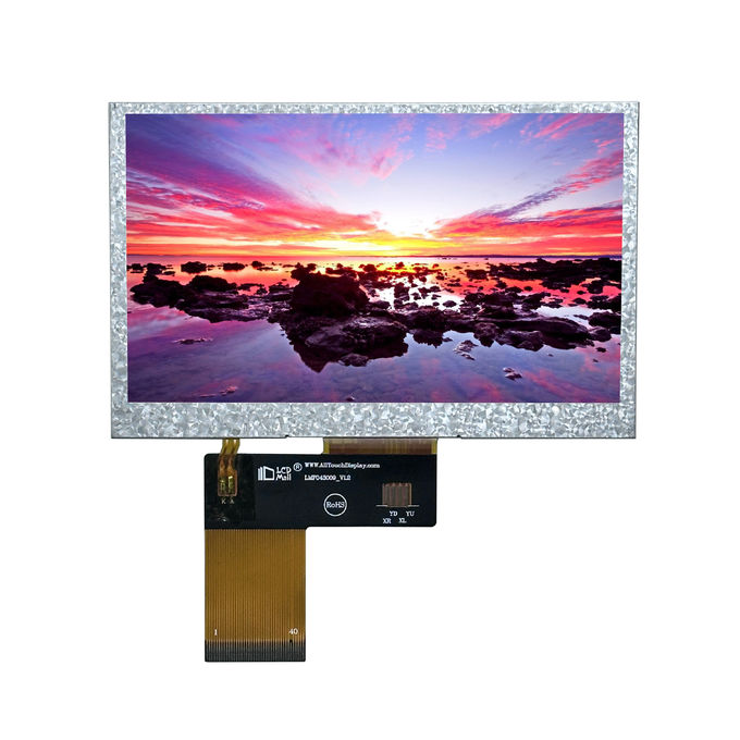 4.3" TFT-Übertragbar 480x272 280nits IPS Glas RGB 4,3-Zoll-LCD-Display mit OEM/ODM PCAB/CPT/RTP 0
