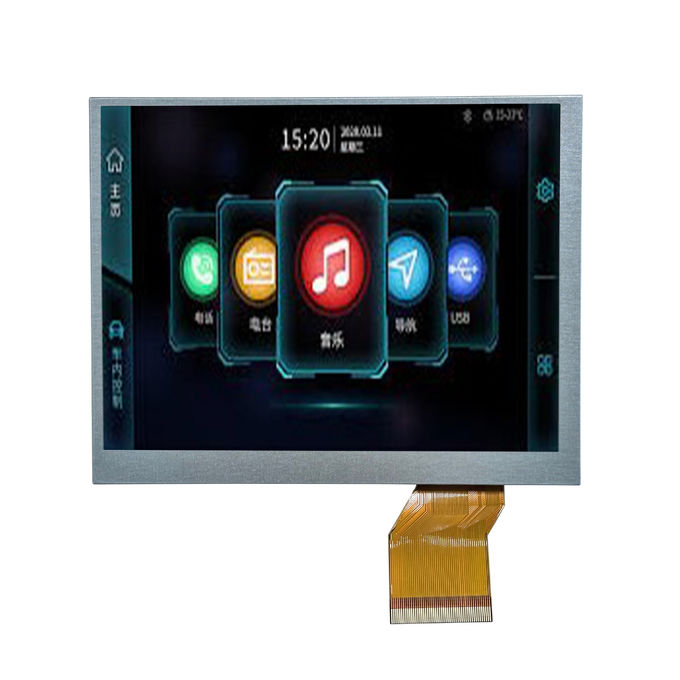 5.7 Zoll Industrial VGA TFT Display JD9168S RGB 640*480 mit benutzerdefiniertem Touchscreen Alle/IPS Ansichtsrichtung 1