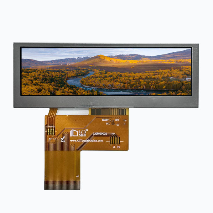 480x128 RGB TFT Transmissive LCD Modul mit 3,9 Zoll WQVGA-Display und 10 Chip Weiß LED Hintergrundbeleuchtung 1